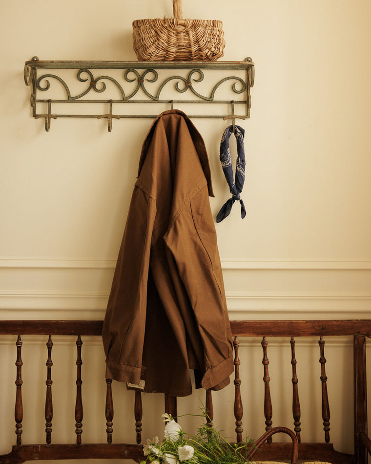 Wrought Iron Coat Rack