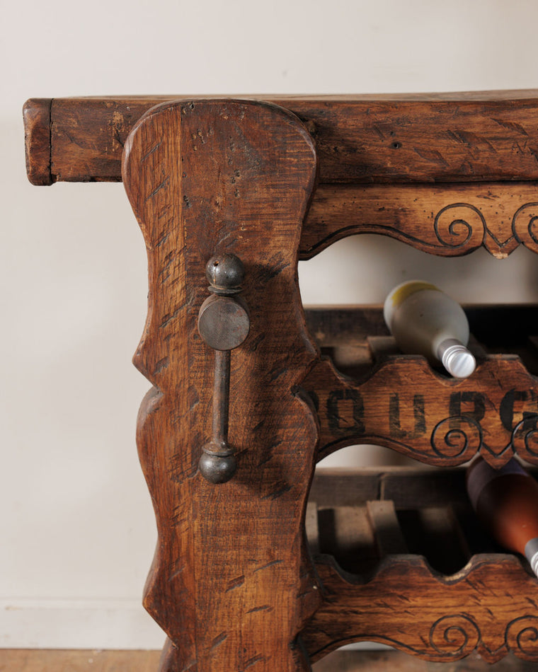 Bordeaux Wine Rack Workbench - Dark