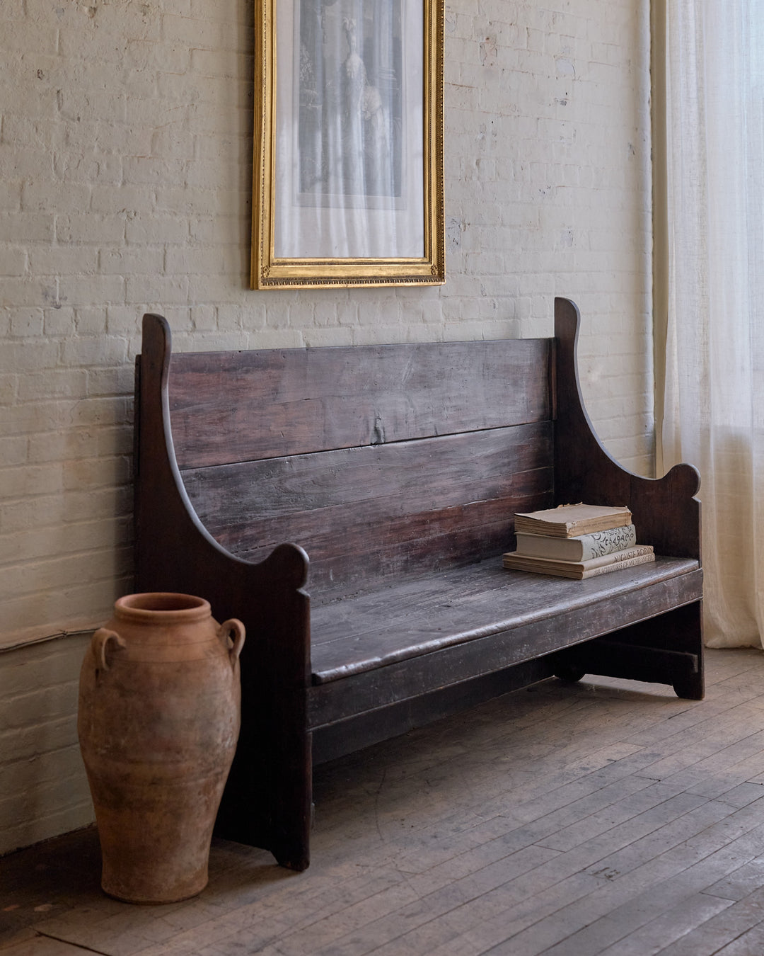 Rare 19th c. Spanish Bench