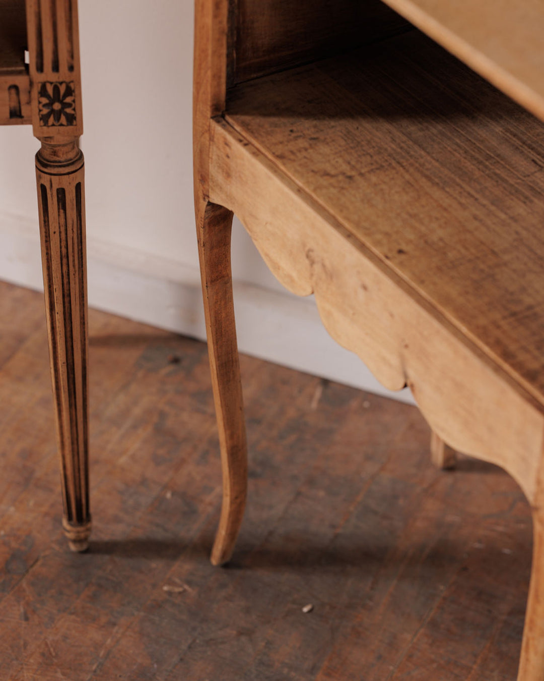 Oak Bedside Table Set