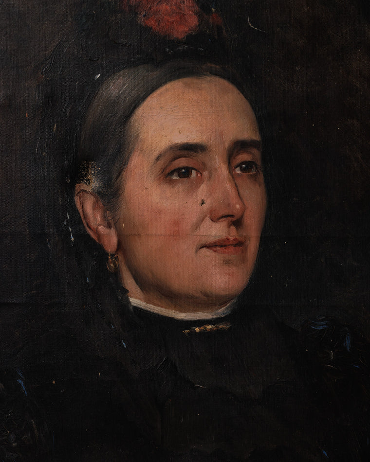 French Portrait Oil Artwork