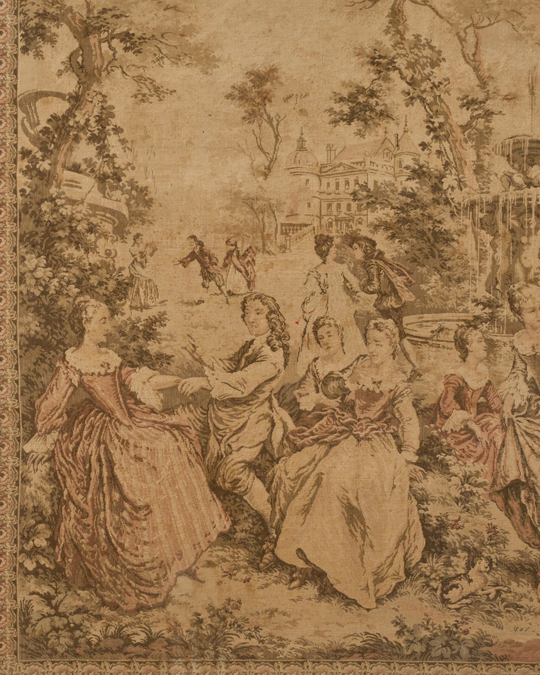 19th c. Framed Tapestry