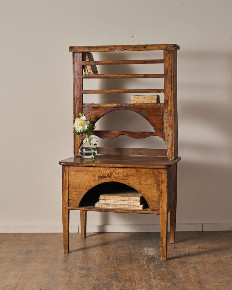 19th c. French Dish Cupboard