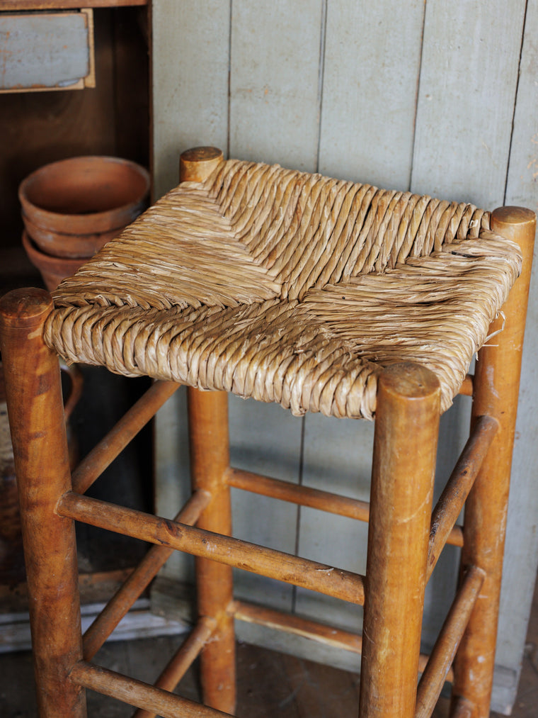 Natural Rush Counter Stool
