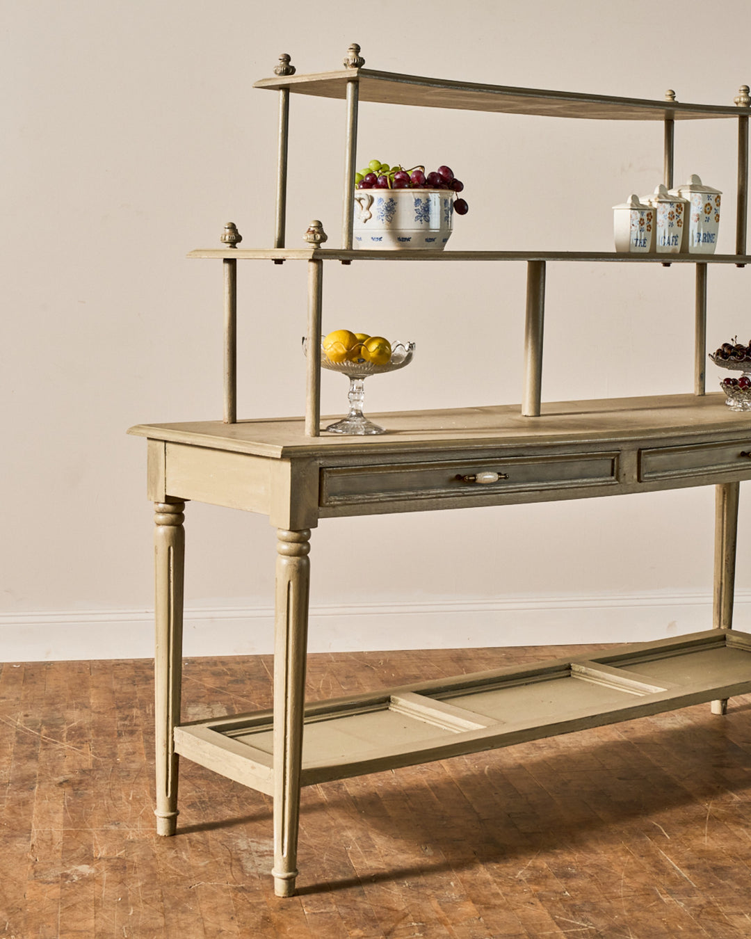 Painted Vintage Kitchen Shelf