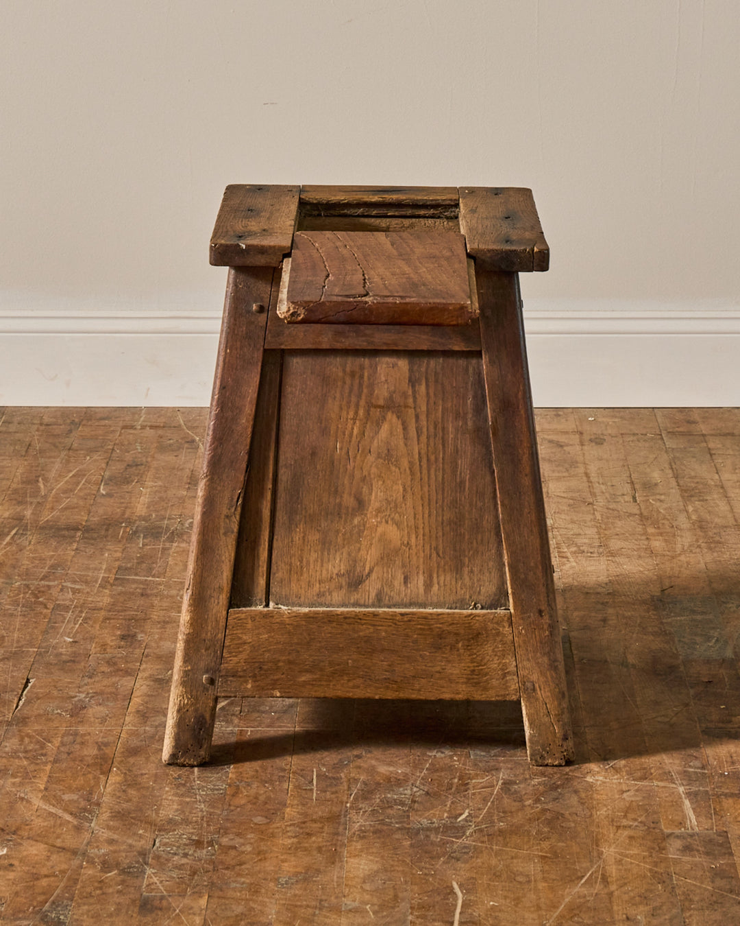 Rare Salt Box Stool