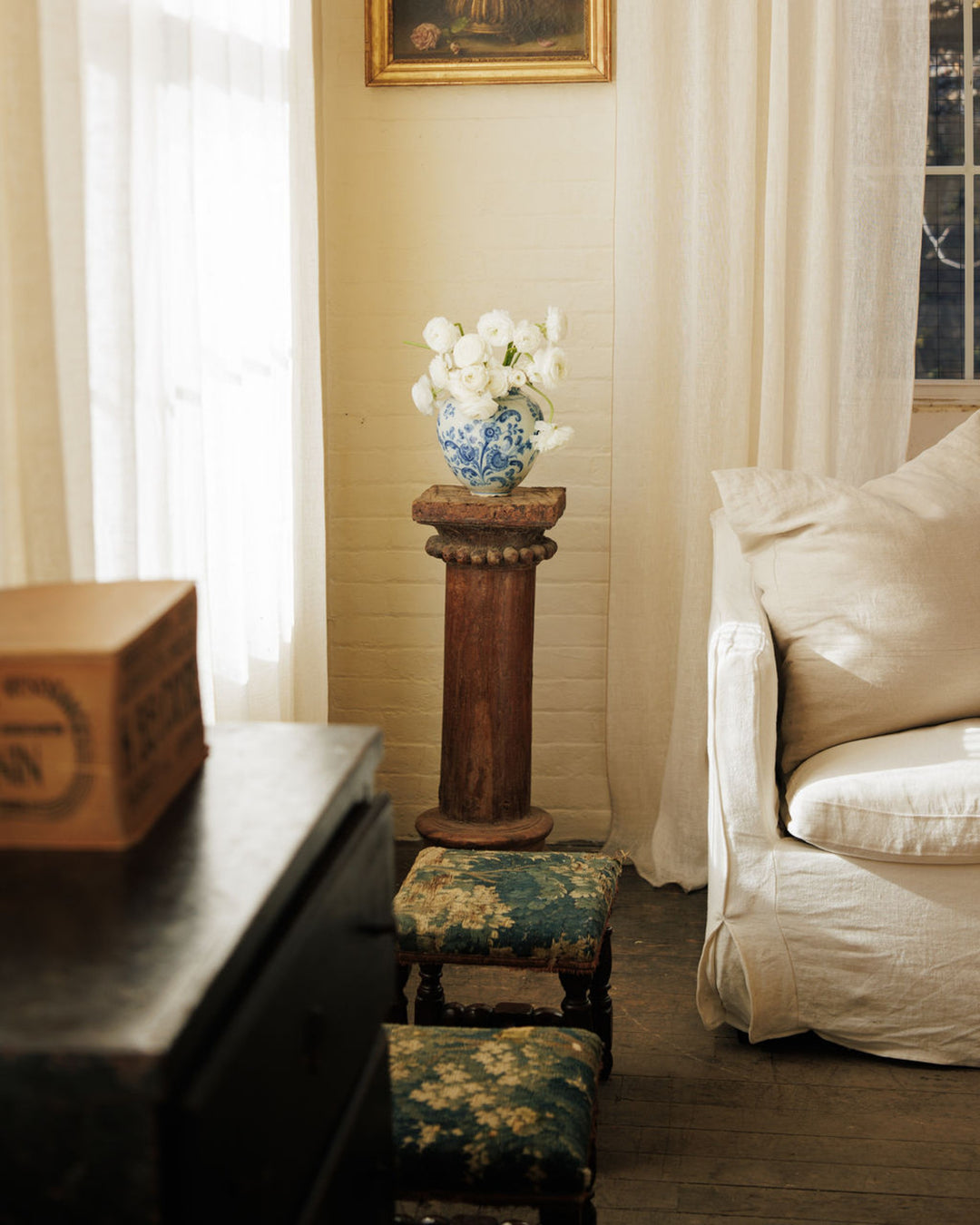 Hand Carved Pedestal