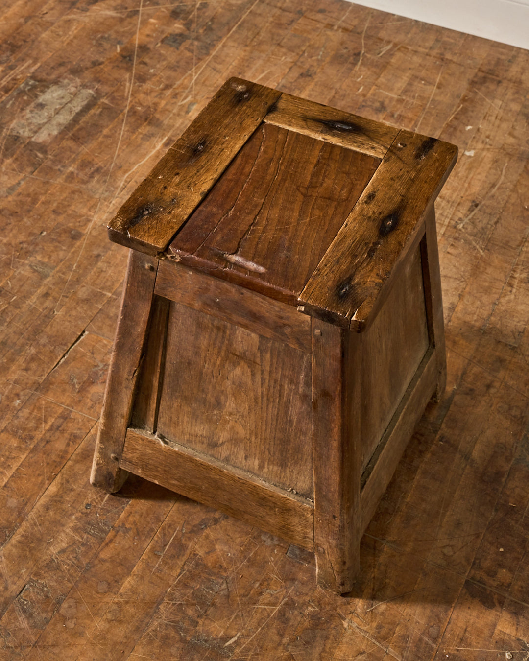Rare Salt Box Stool