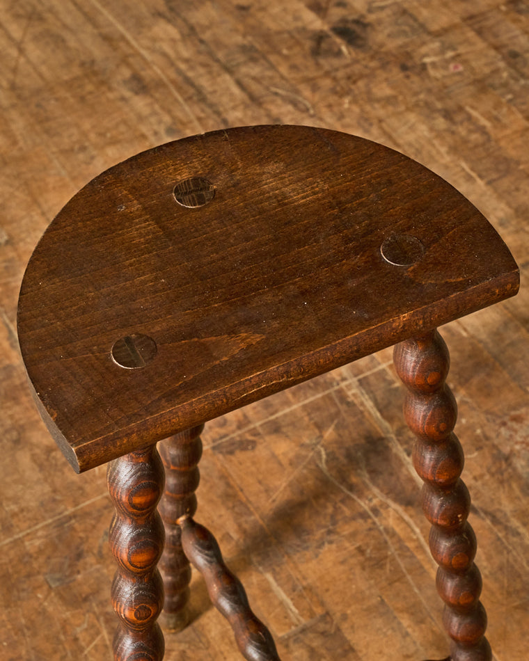 Tall Demi Lune Stool