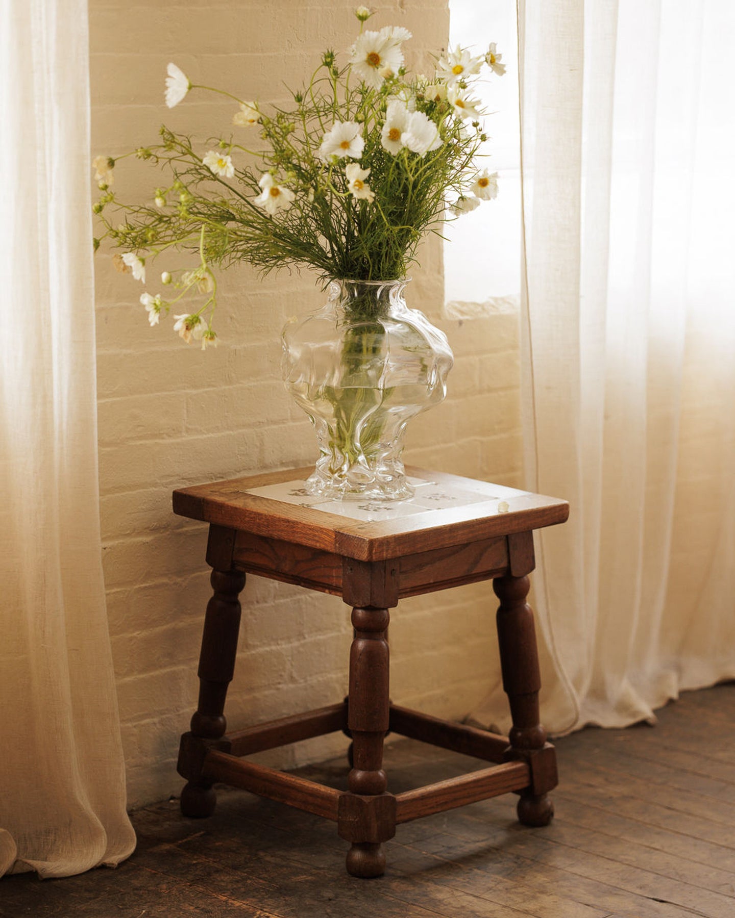 Delft Tile Side Table