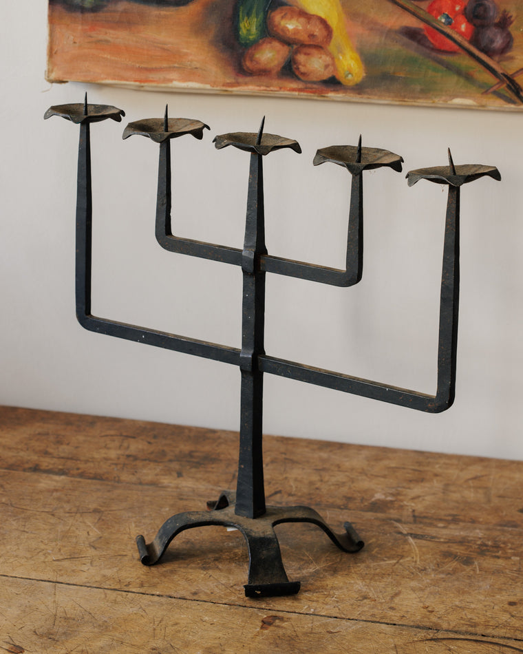 Spanish Iron Candelabra
