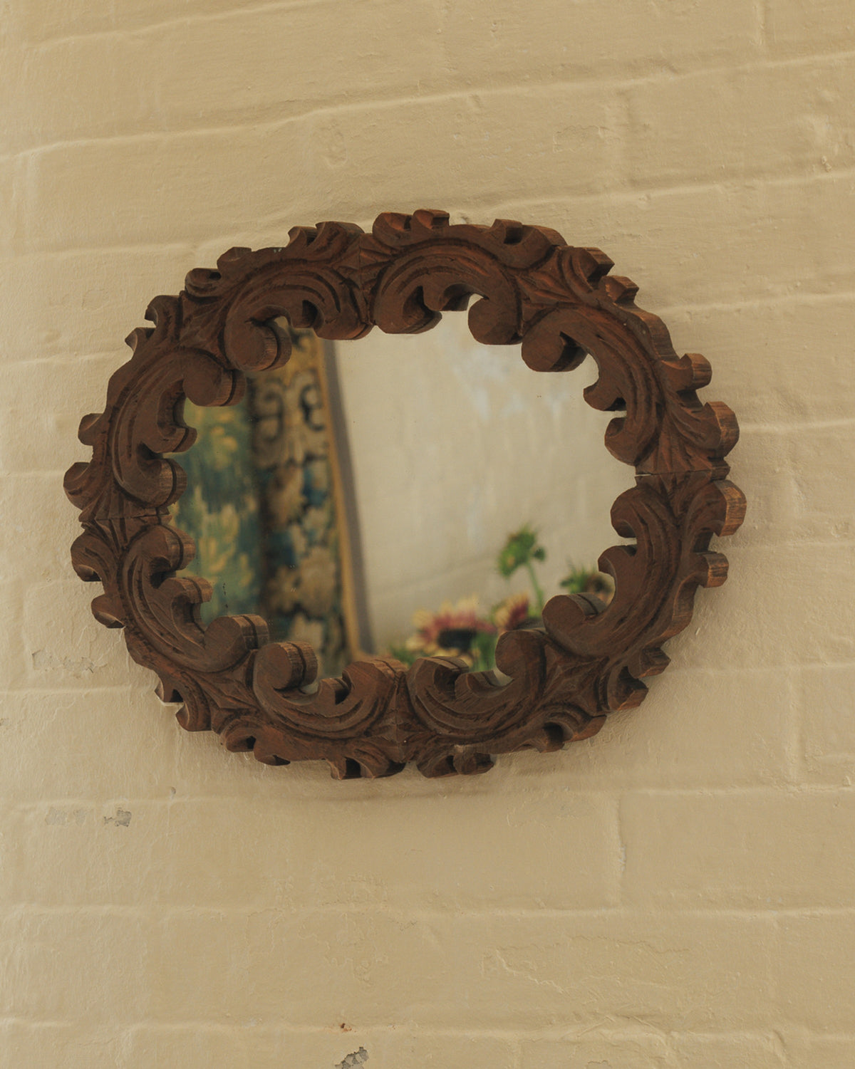 Vintage Teak Mirror
