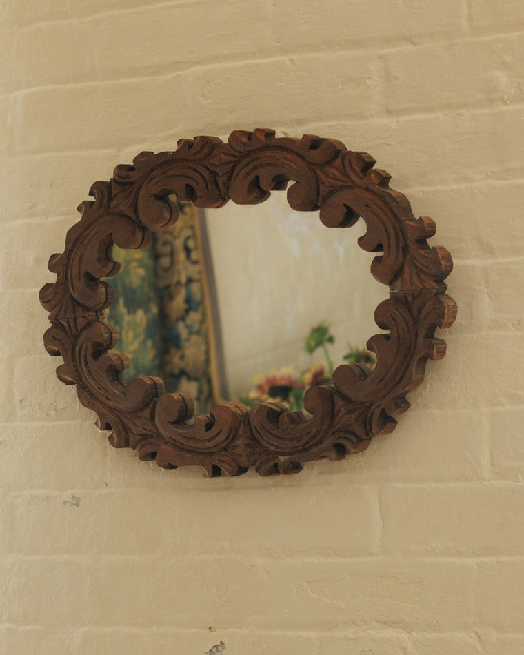 Vintage Teak Mirror