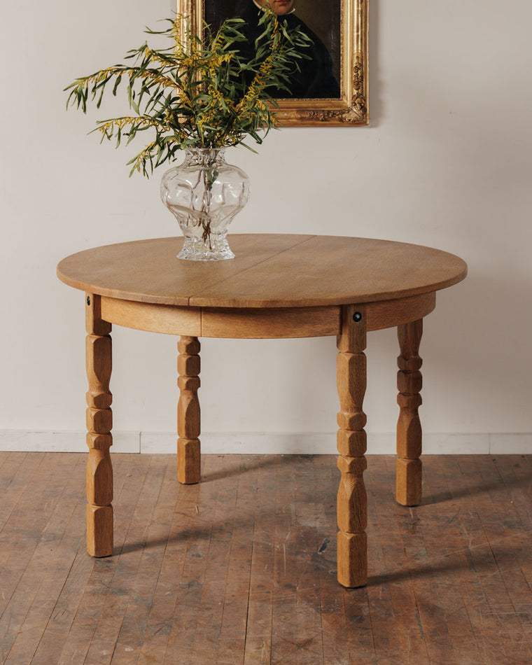 Danish Oak Expanding Dining Table