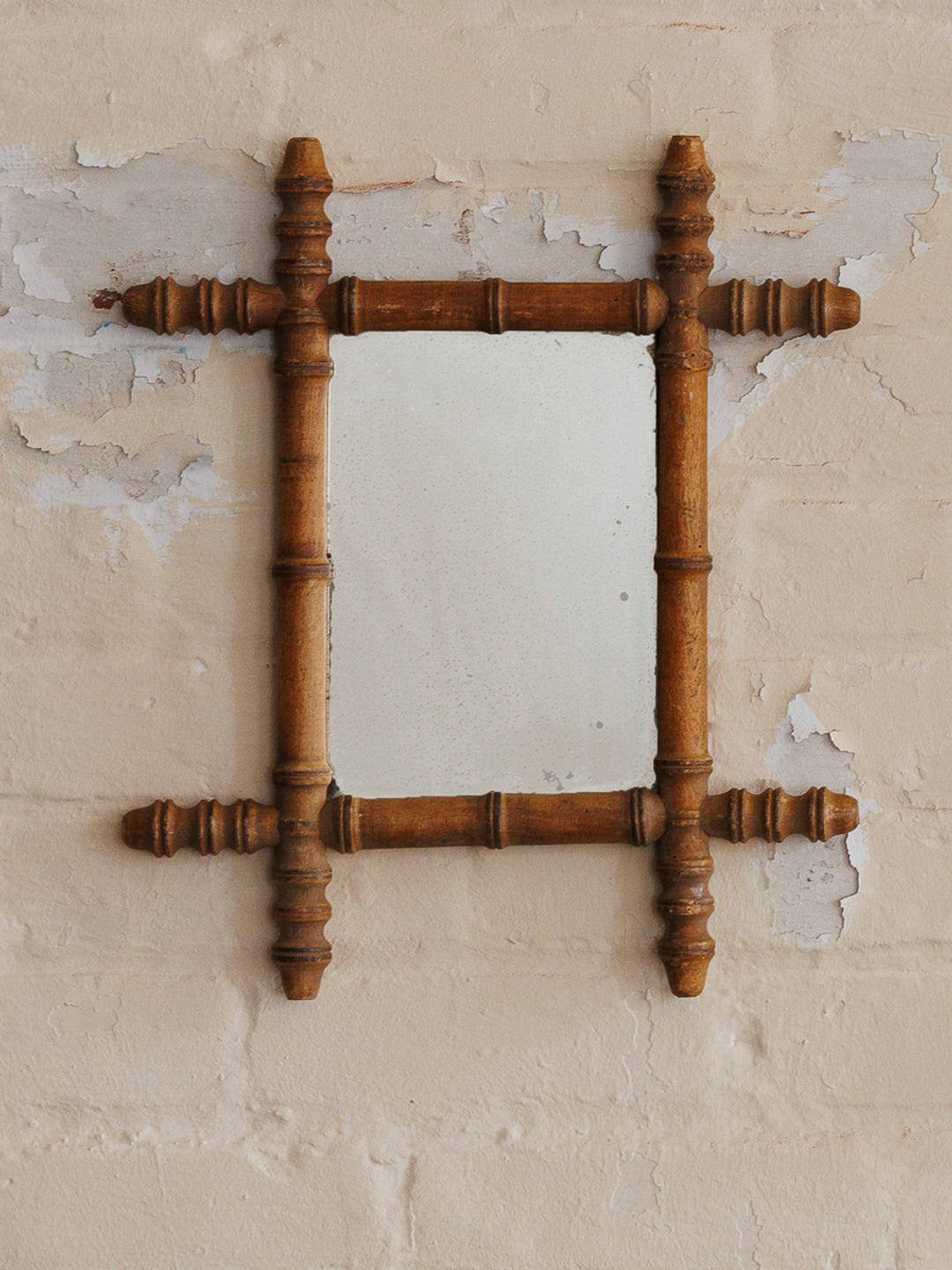 Faux Bamboo Mirror - Vertical