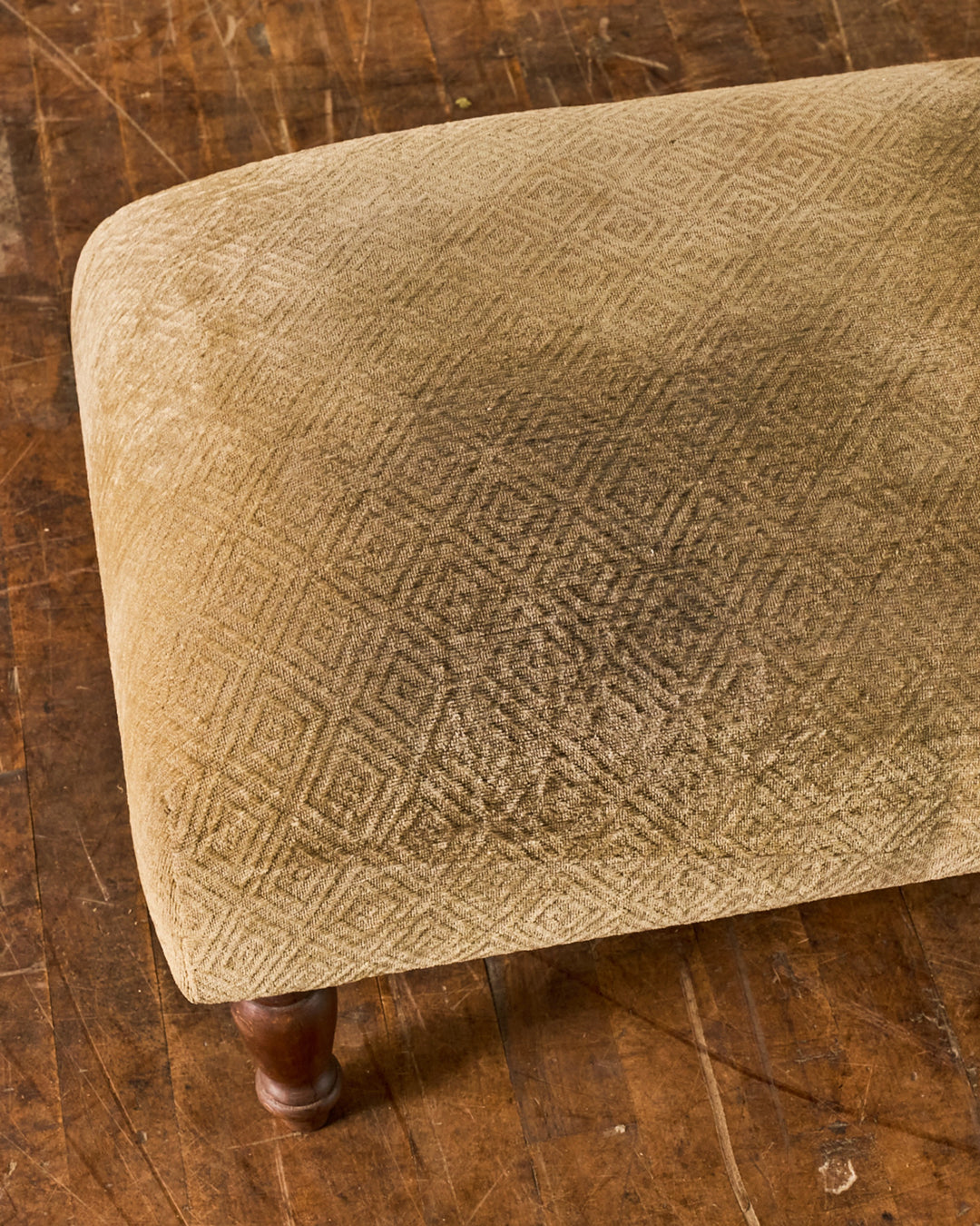Antique Velvet Stool
