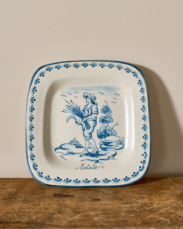 Italian Seasonal Square Plates