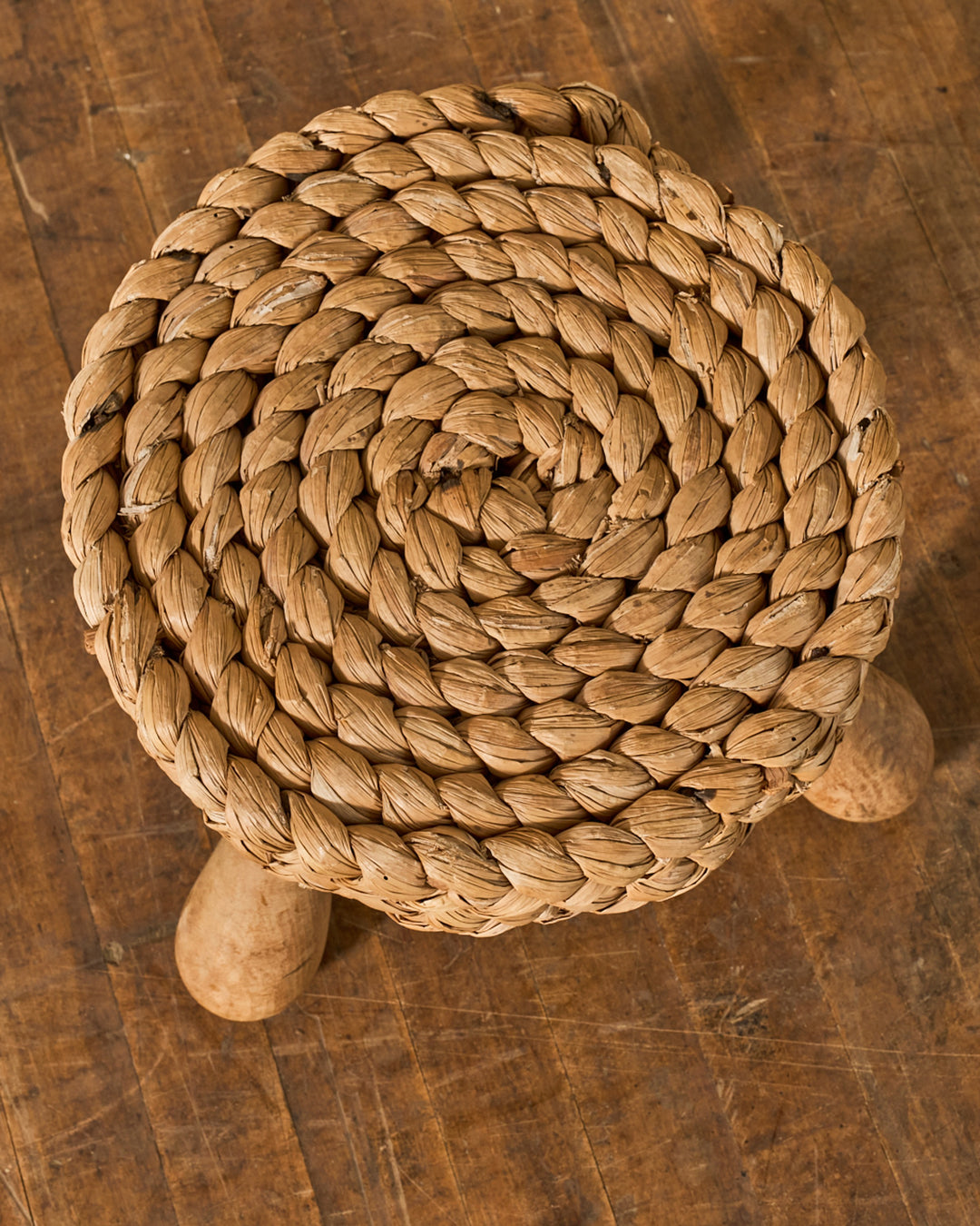 Rare French Woven Stool