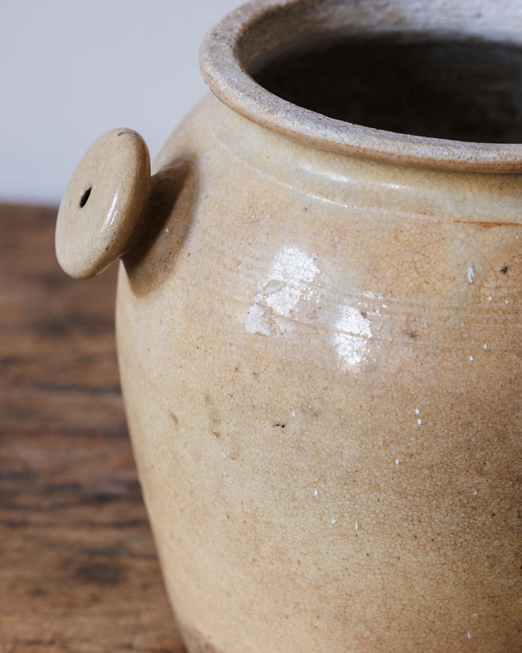 Cream Grease Pot