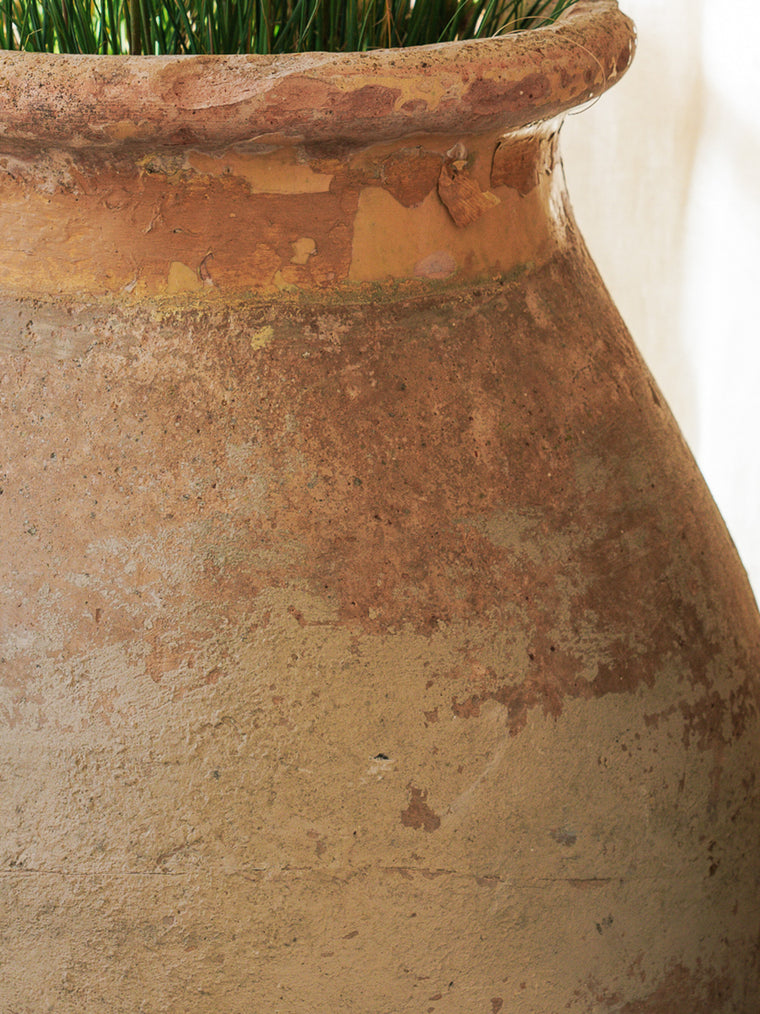 Antique Biot Olive Jar