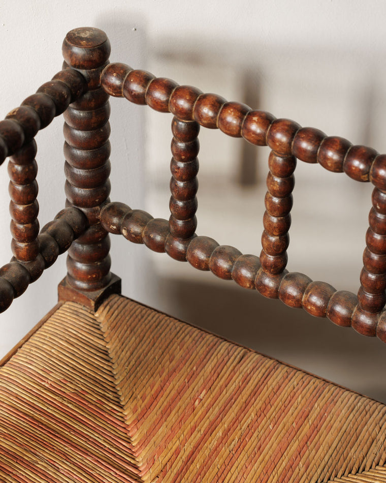 Rush Bobbin Corner Chair