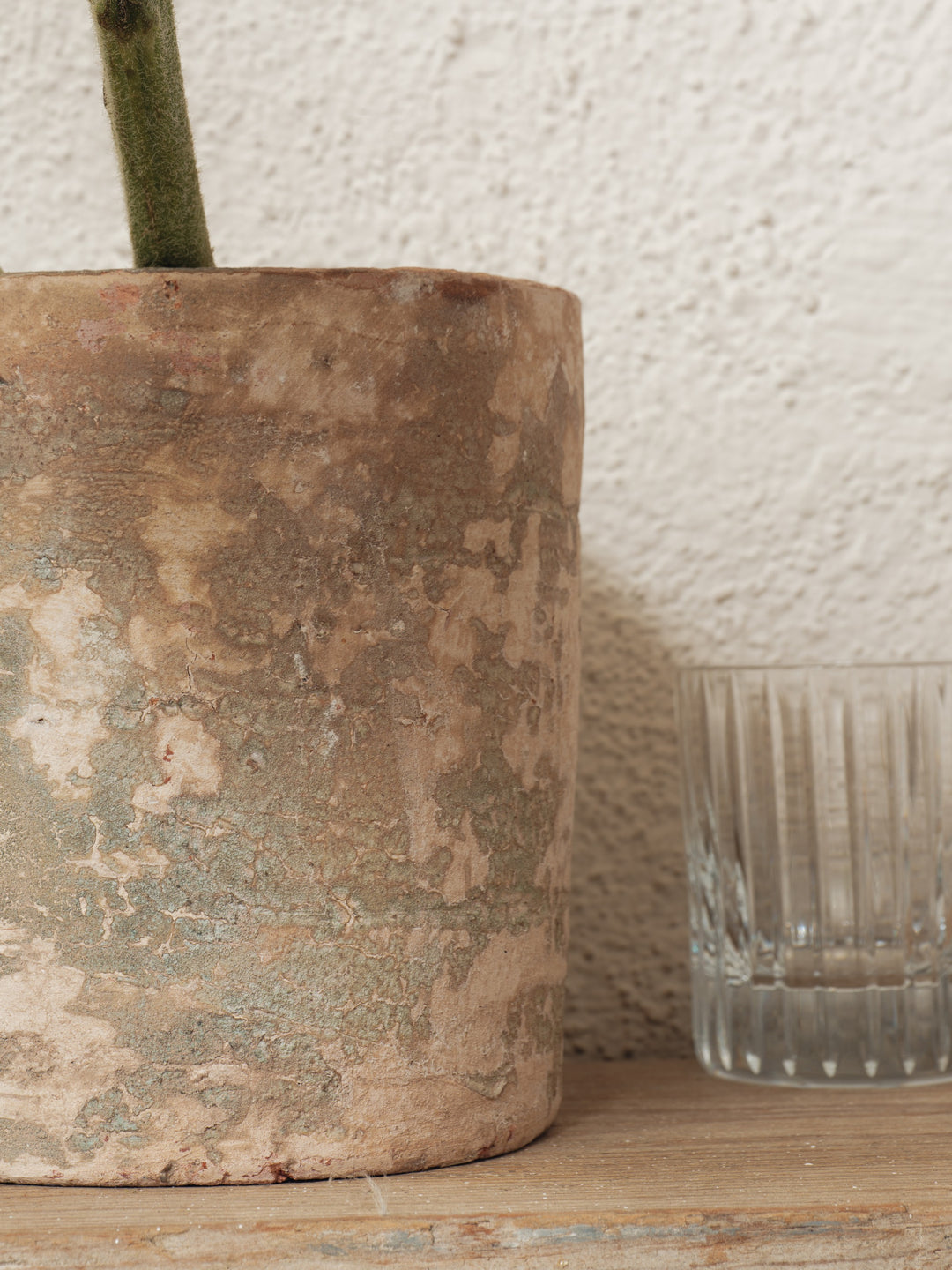 Cream Patina Pot