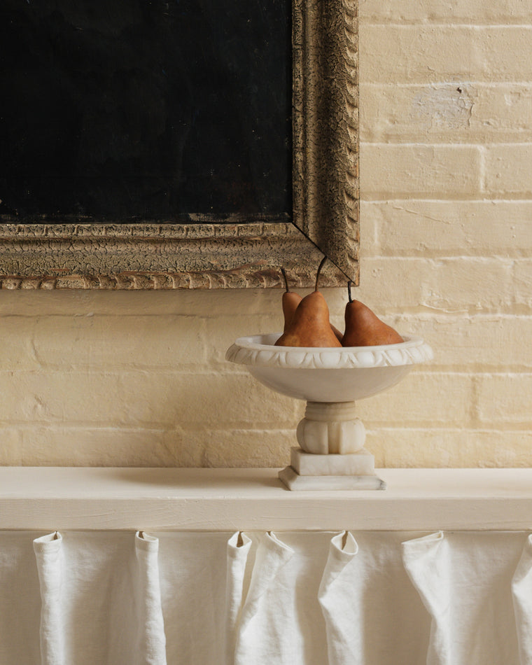 Alabaster Pedestal Bowl