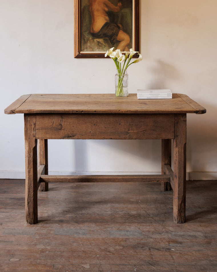19th C. Oak Farm Table