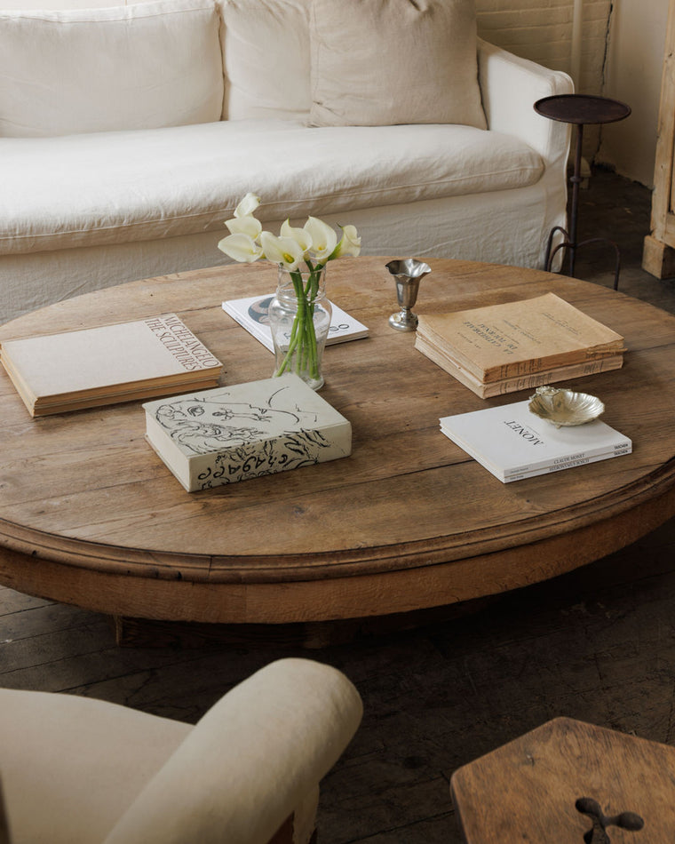 Rare French Oval Coffee Table