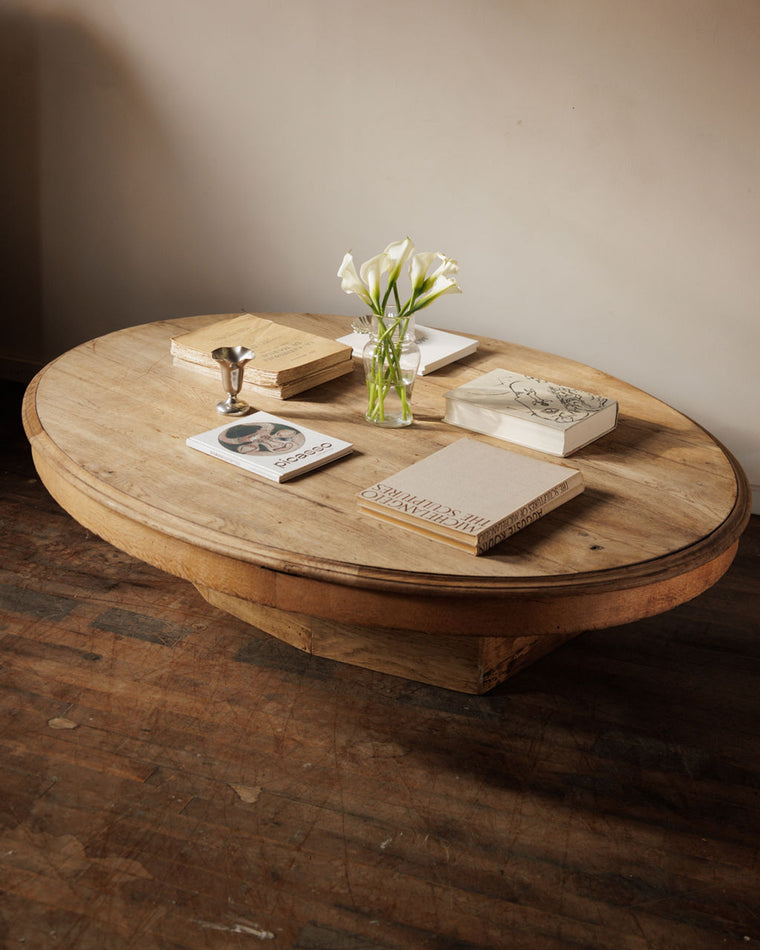 Rare French Oval Coffee Table