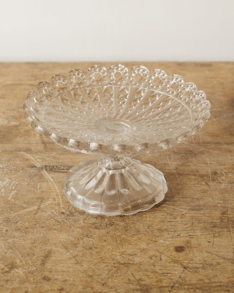 Glass Pedestal Dish - II