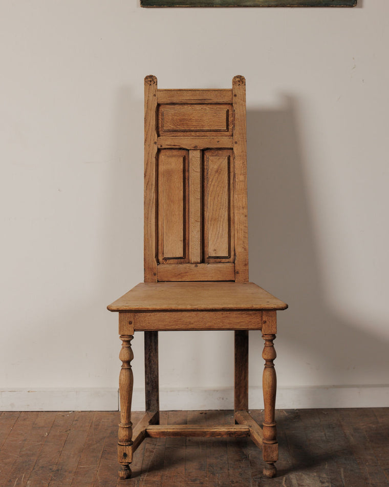 19th c. Oak Monastery Chair