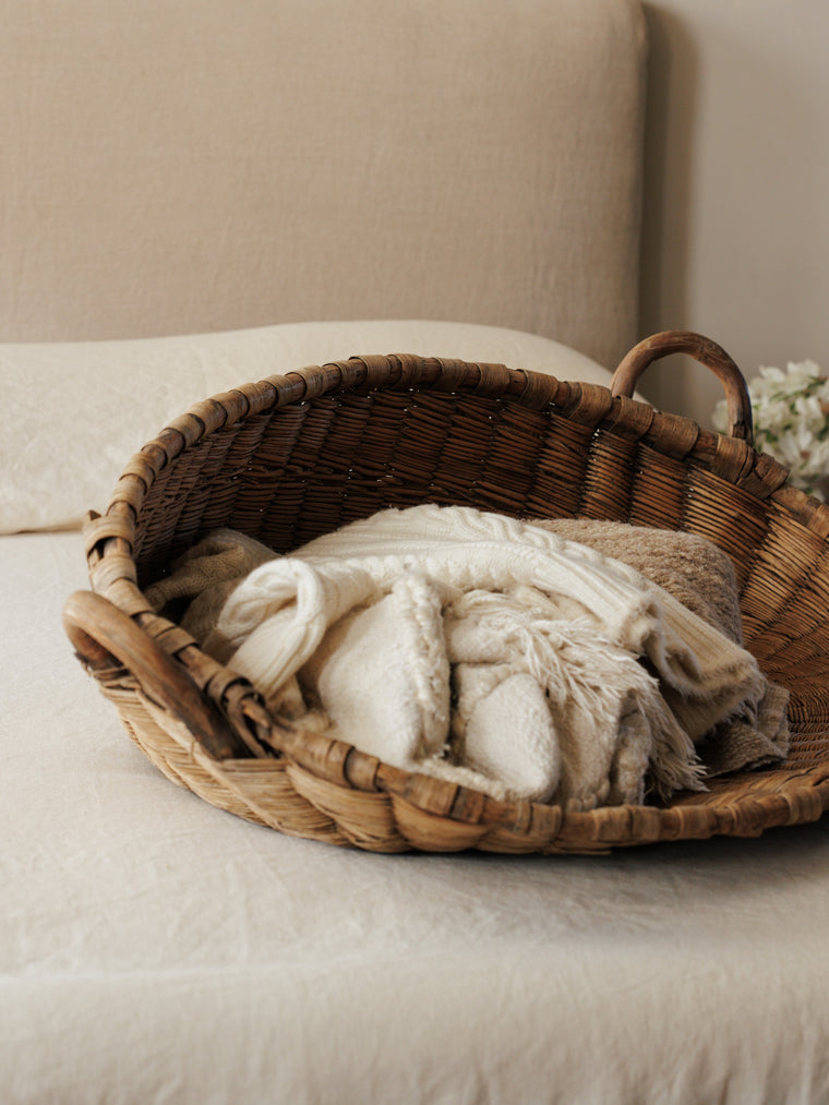 Wicker Wheat Basket
