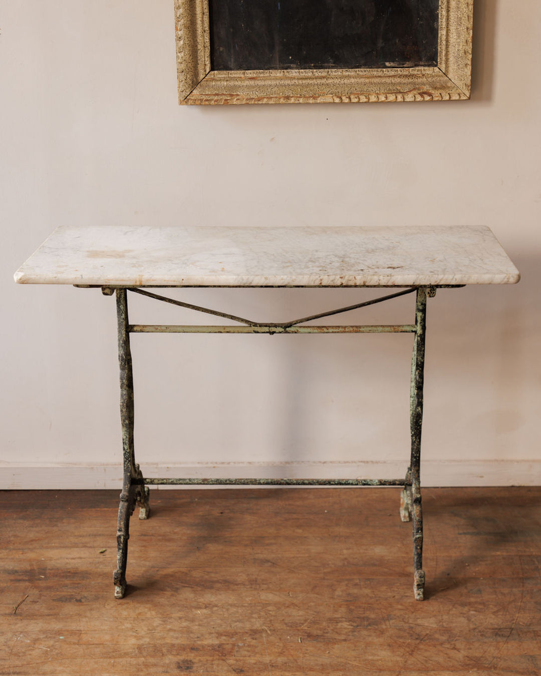 Antique Marble Bistro Table
