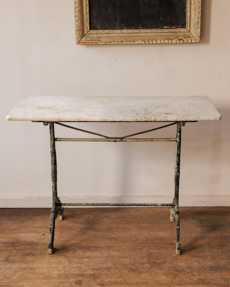 Antique Marble Bistro Table