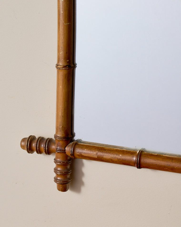 Faux Bamboo Mirror - Medium
