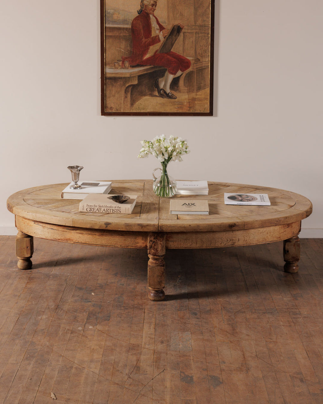 Oval Oak Coffee Table