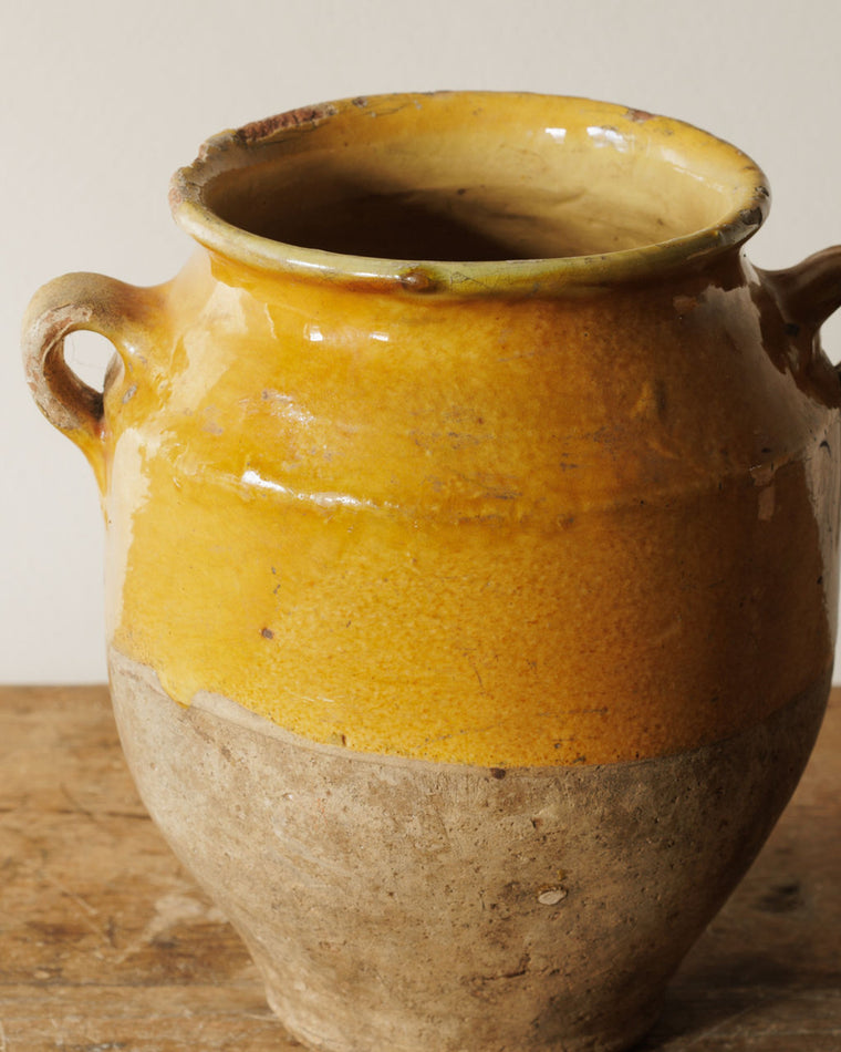 Petit Yellow Confit Pots