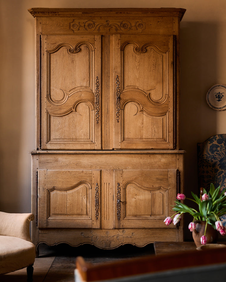 19th c. Oak Alsace Cupboard