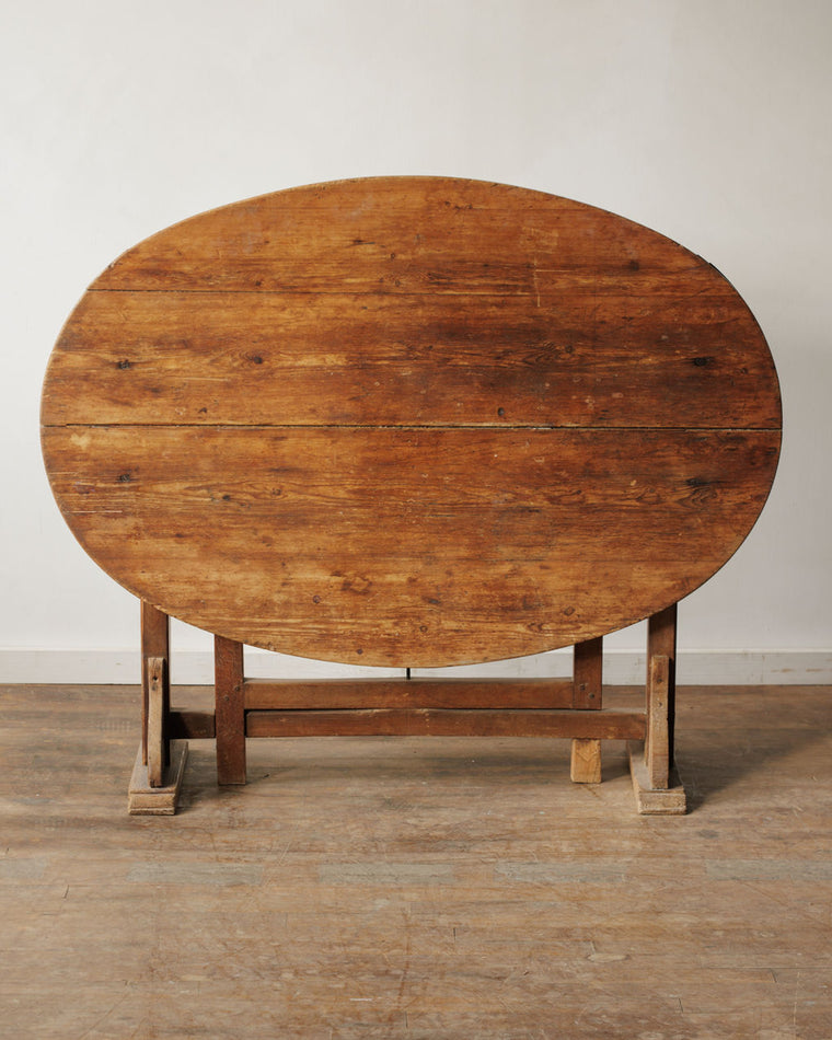 Oval Wine Tasting Table