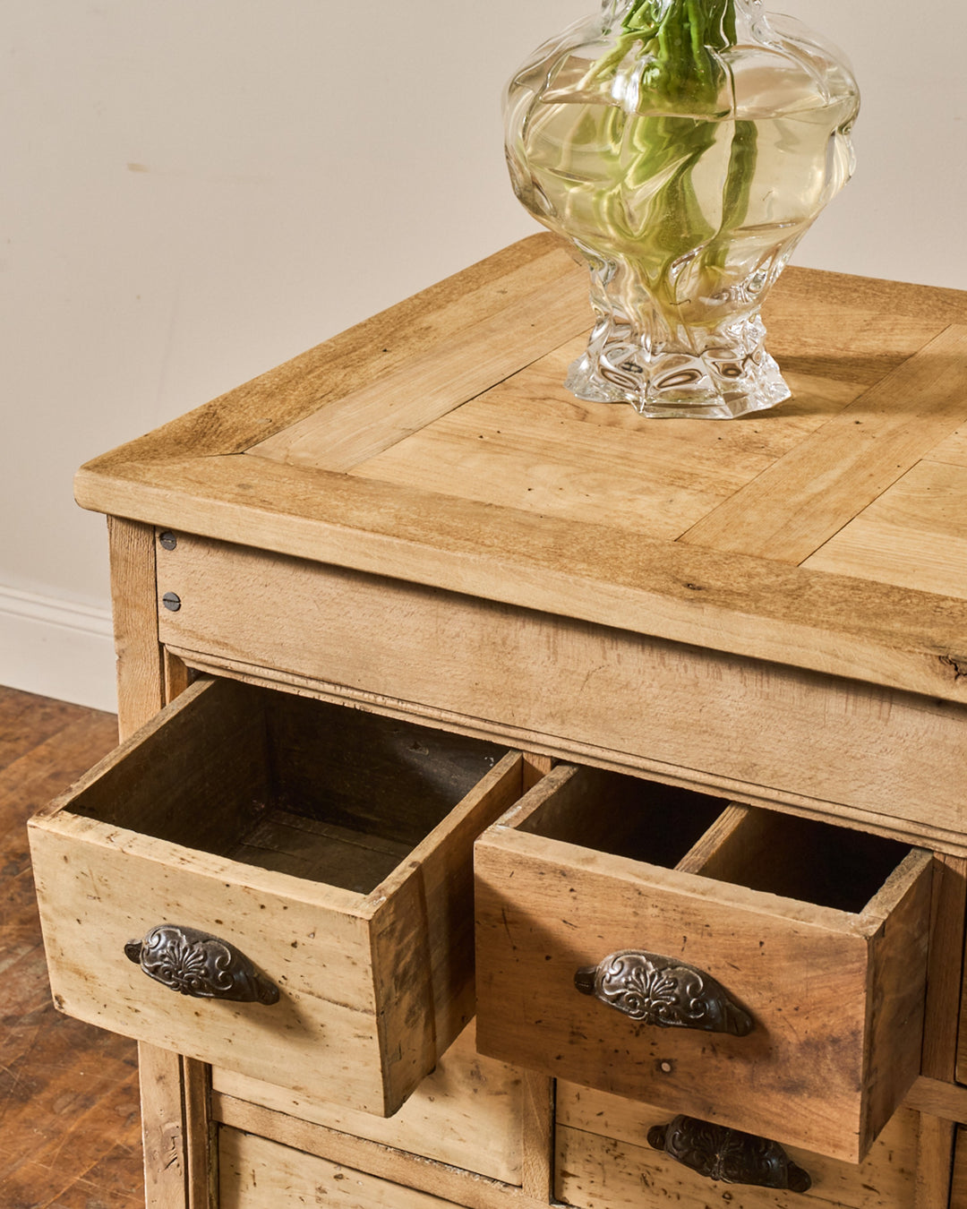 64 Drawer Antique Apothecary Counter
