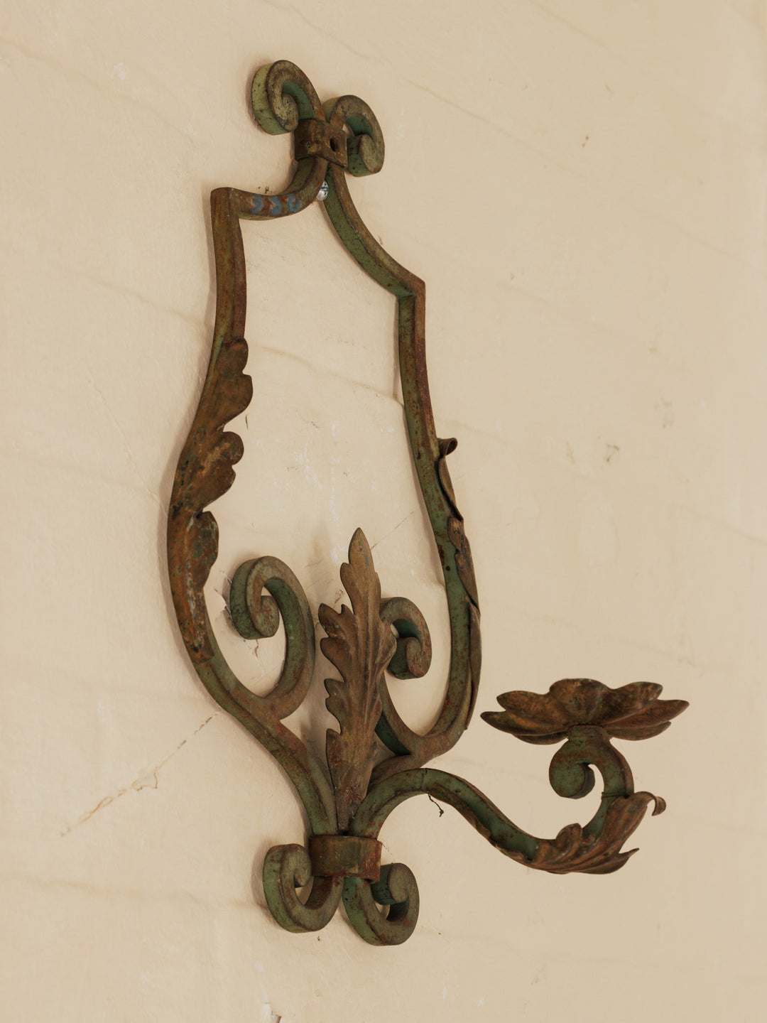 Antique Metal Candle Sconce