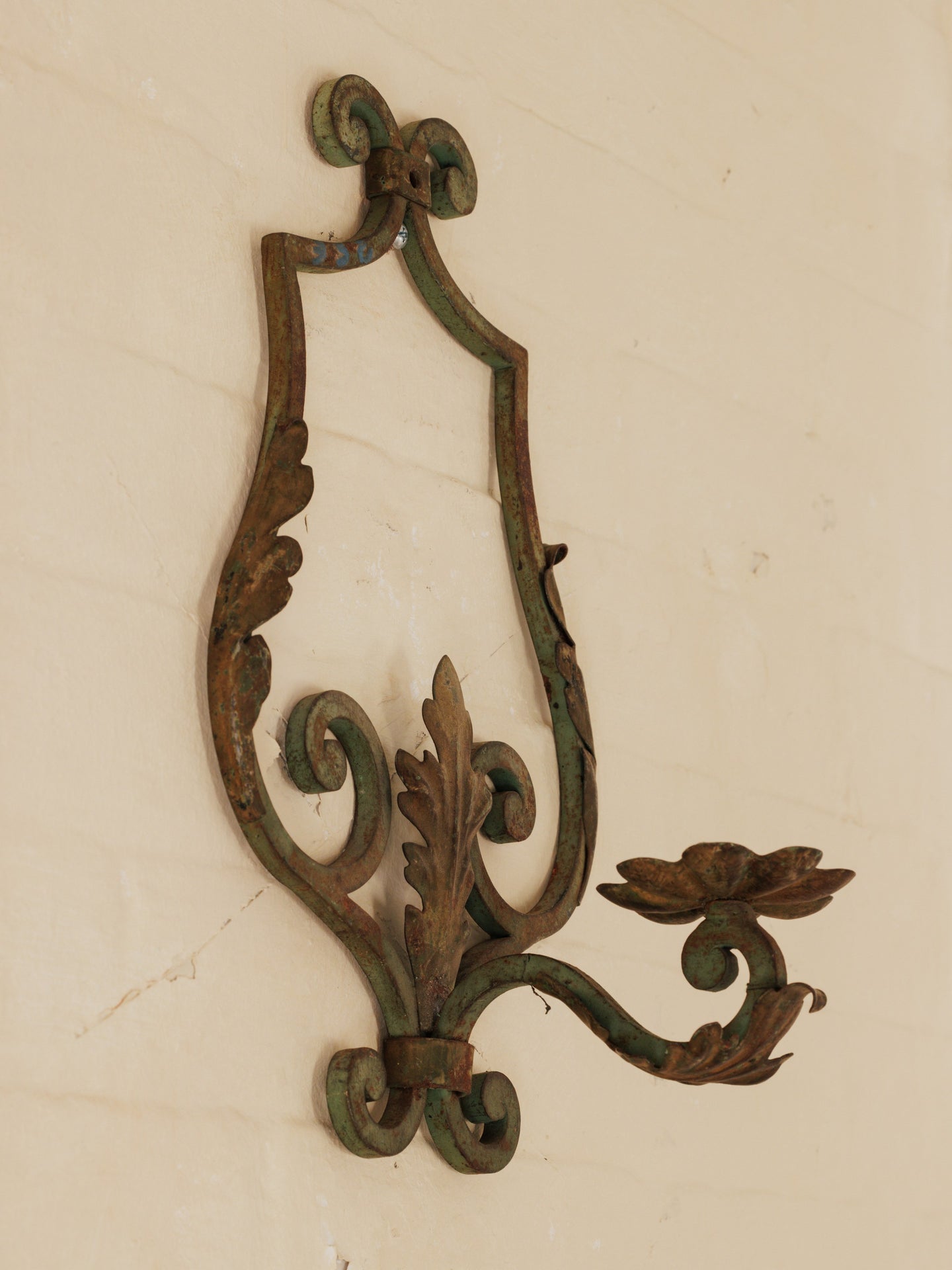 Antique Metal Candle Sconce