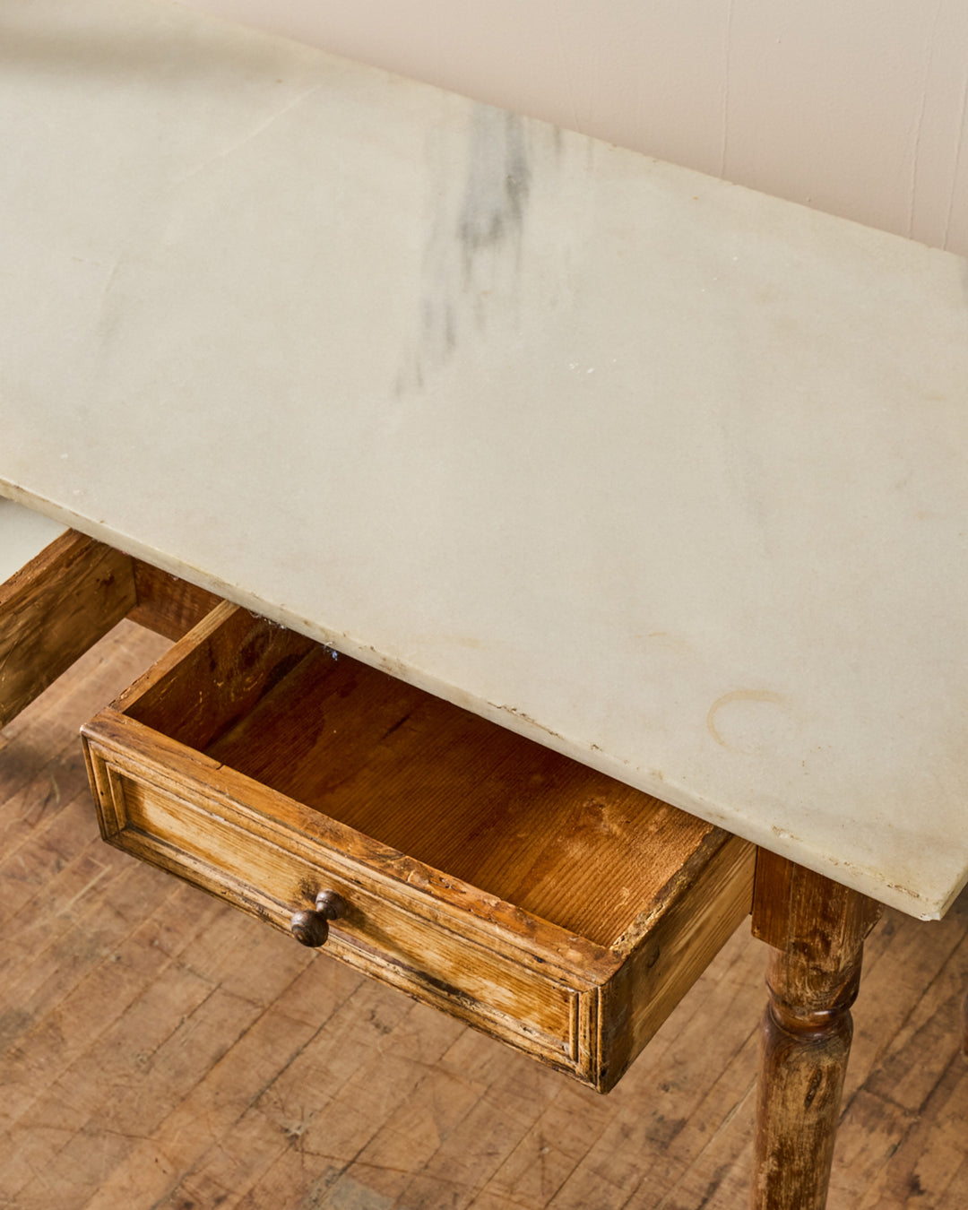 19th c. Marble Kitchen Island