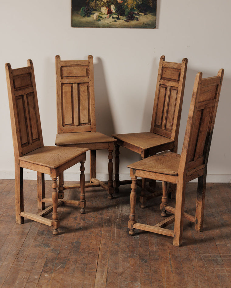19th c. Oak Monastery Chair