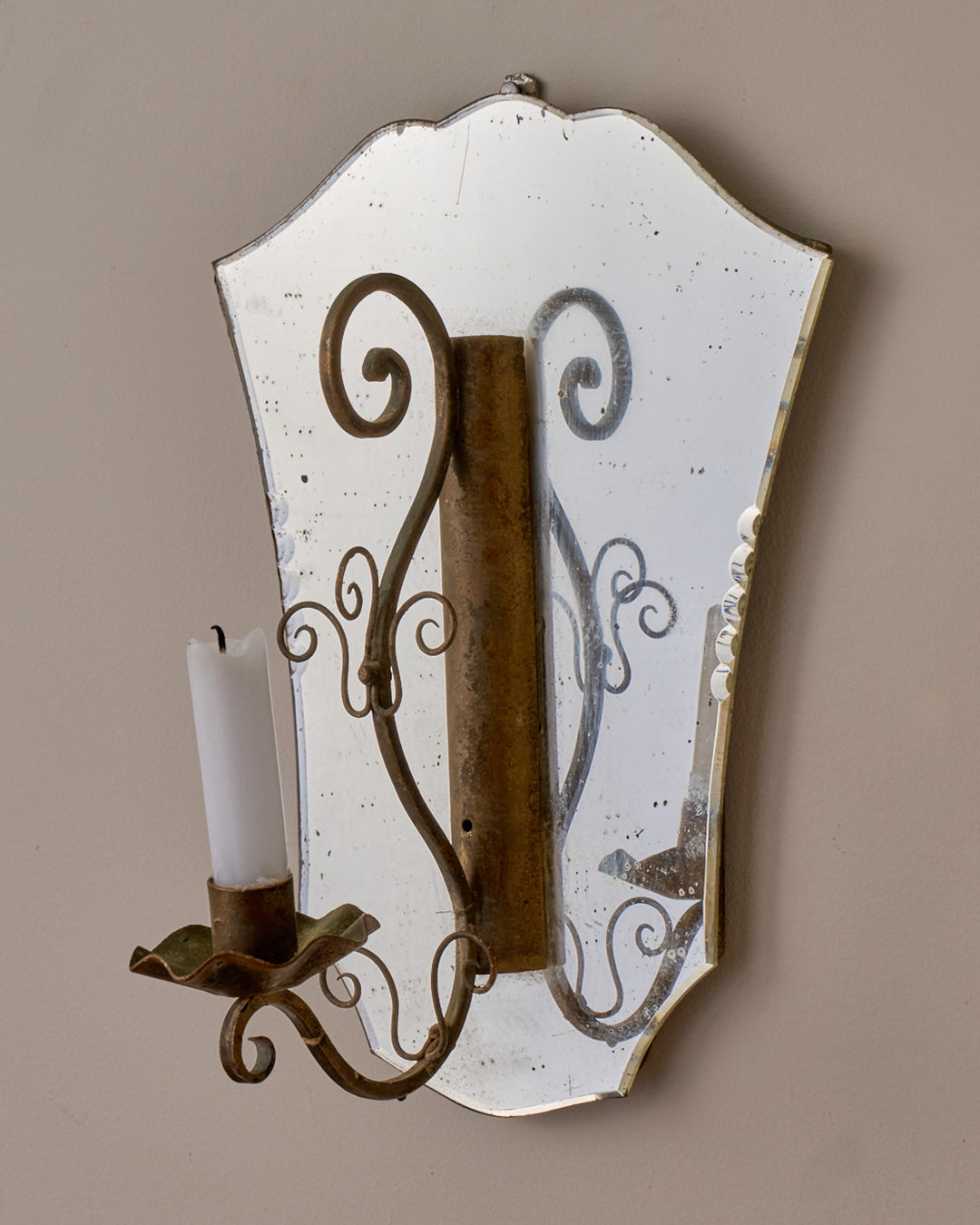 Mirror Candle Wall Sconce - II