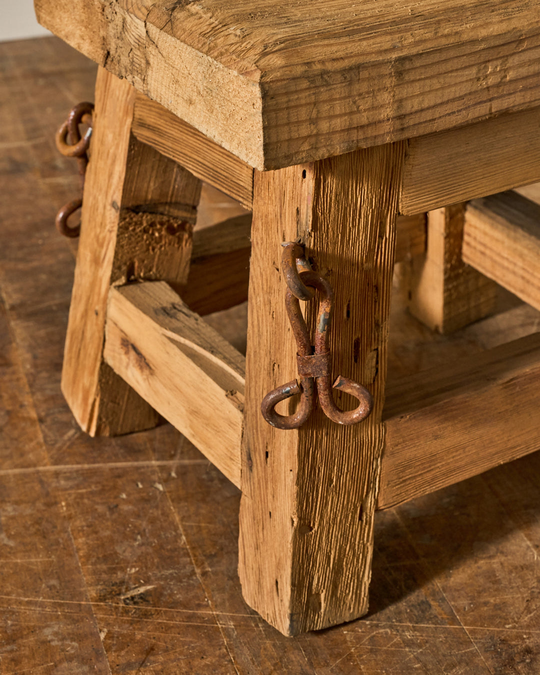 French Brutalist Stool