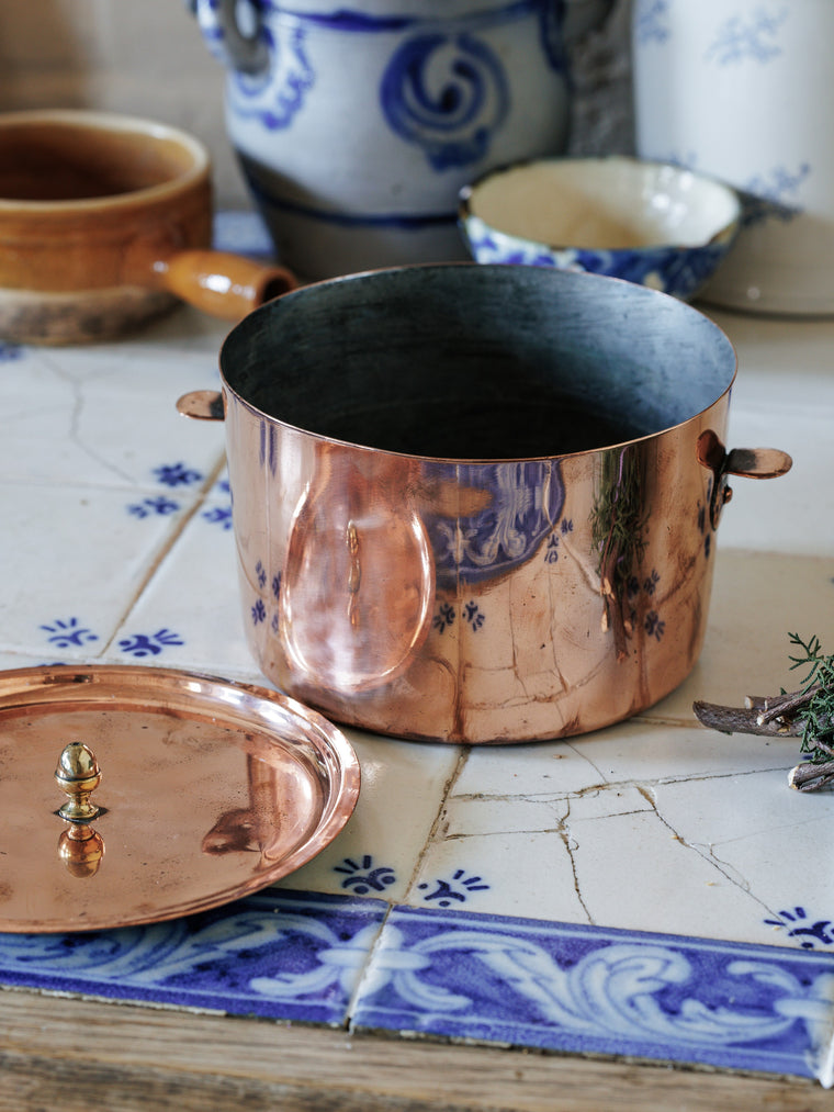 Antique French Copper Charlotte Cake Mold