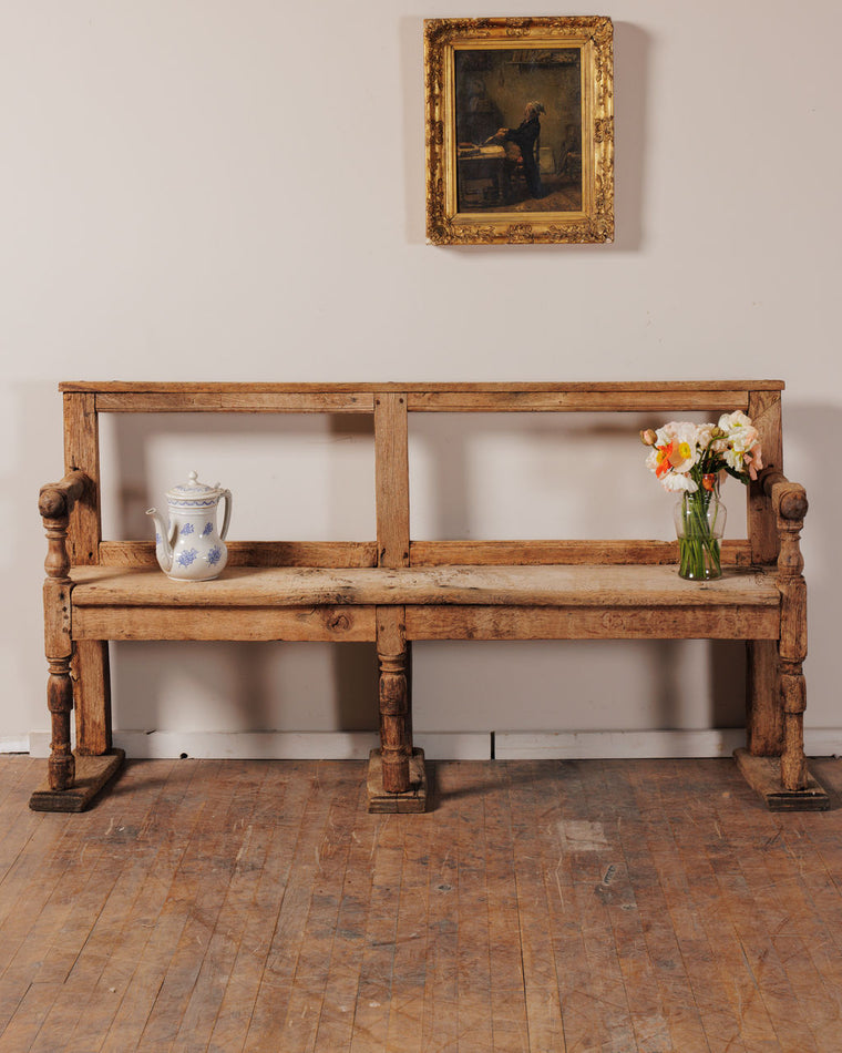 Oak Church Bench