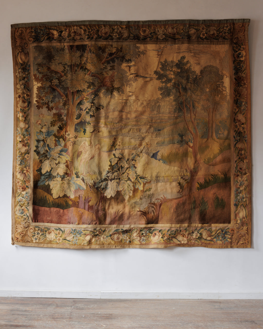 18th c. Tapestry - Herons